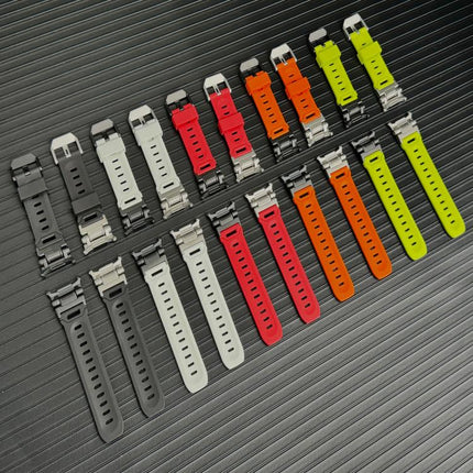 Explorer Metal Head Fluororubber Watch Band