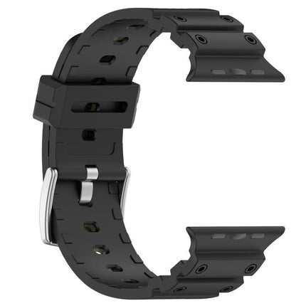 Diamond Texture Two-Color Silicone Watch Band, For Apple Watch 46mm / 49mm / 45mm / 44mm - DealBuddy