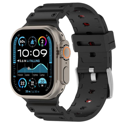 Diamond Texture Two-Color Silicone Watch Band, For Apple Watch 46mm / 49mm / 45mm / 44mm - DealBuddy