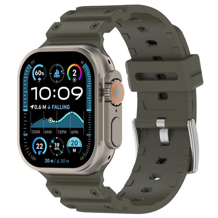 Diamond Texture Two-Color Silicone Watch Band, For Apple Watch 46mm / 49mm / 45mm / 44mm - DealBuddy