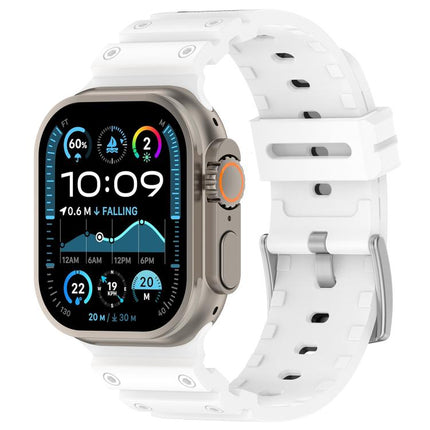 Diamond Texture Two-Color Silicone Watch Band, For Apple Watch 46mm / 49mm / 45mm / 44mm - DealBuddy