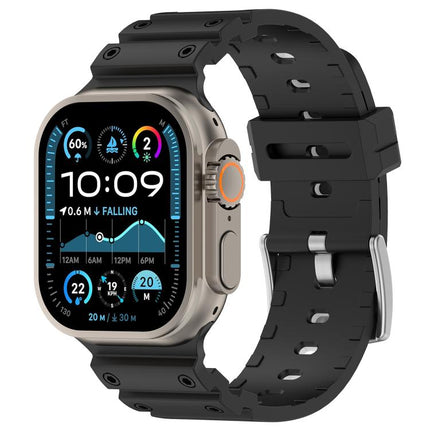 Diamond Texture Two-Color Silicone Watch Band, For Apple Watch 46mm / 49mm / 45mm / 44mm - DealBuddy