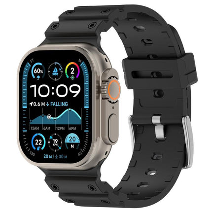 Diamond Texture Two-Color Silicone Watch Band, For Apple Watch 46mm / 49mm / 45mm / 44mm - DealBuddy