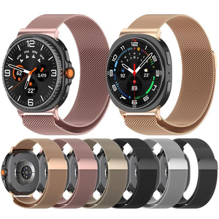 Milan Magnetic Stainless Steel Watch Band, For Samsung Galaxy Watch8 / Watch8 Classic - DealBuddy