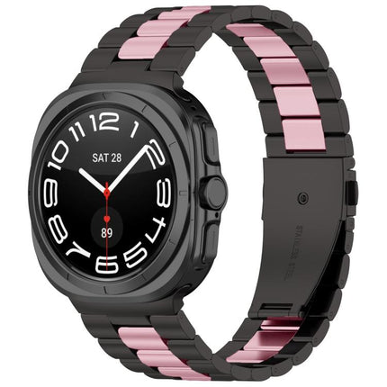 Three Beads Stainless Steel Watch Band with Removal Tool, For Samsung Galaxy Watch8 / Watch8 Classic - DealBuddy