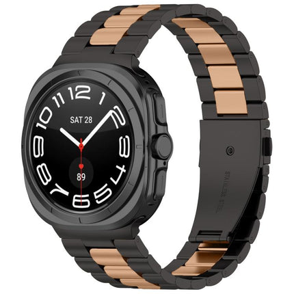 Three Beads Stainless Steel Watch Band with Removal Tool, For Samsung Galaxy Watch8 / Watch8 Classic - DealBuddy