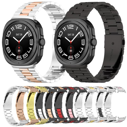 Three Beads Stainless Steel Watch Band with Removal Tool, For Samsung Galaxy Watch8 / Watch8 Classic - DealBuddy