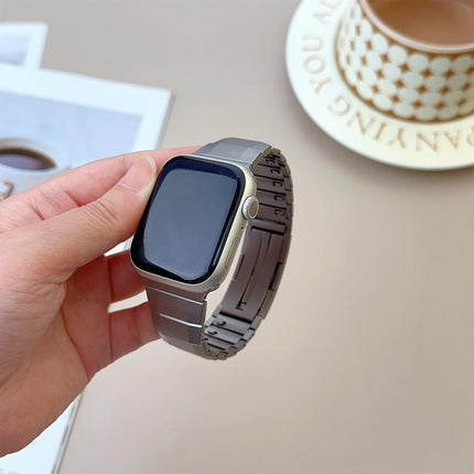 Curved Side Detachable Stainless Steel Watch Band, For Apple Watch 46mm / 49mm / 45mm / 44mm, For Apple Watch 42mm / 41mm / 40mm / 38mm - DealBuddy
