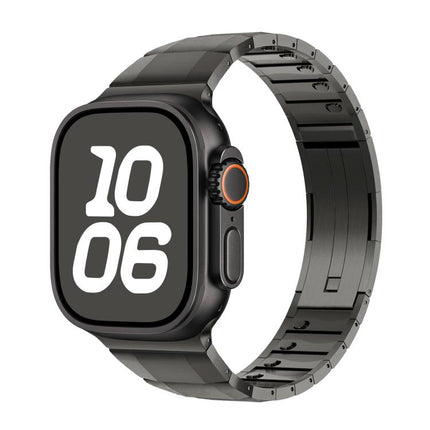 Curved Side Detachable Stainless Steel Watch Band, For Apple Watch 46mm / 49mm / 45mm / 44mm, For Apple Watch 42mm / 41mm / 40mm / 38mm - DealBuddy