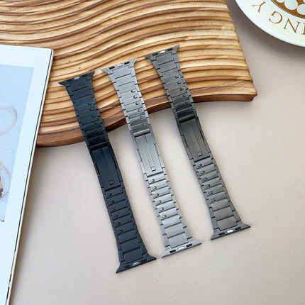 Curved Side Detachable Stainless Steel Watch Band, For Apple Watch 46mm / 49mm / 45mm / 44mm, For Apple Watch 42mm / 41mm / 40mm / 38mm - DealBuddy