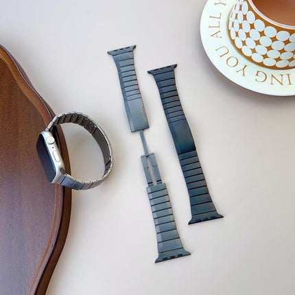 Curved Side Detachable Stainless Steel Watch Band, For Apple Watch 46mm / 49mm / 45mm / 44mm, For Apple Watch 42mm / 41mm / 40mm / 38mm - DealBuddy