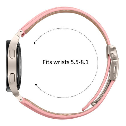 Quick Release Lychee Texture Starlight Turtle Back Buckle Leather Watch Band, For Samsung Galaxy Watch 7 40 / 44mm - DealBuddy