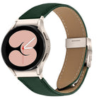 Quick Release Lychee Texture Starlight Turtle Back Buckle Leather Watch Band