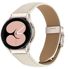 Quick Release Lychee Texture Starlight Turtle Back Buckle Leather Watch Band