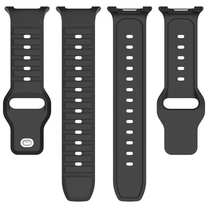 Dot Pattern Release Buckle Silicone Watch Band
