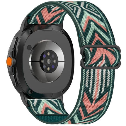 Ethnic Style Elastic Nylon Braided Watch Band, For Samsung Galaxy Watch8 / Watch8 Classic - DealBuddy