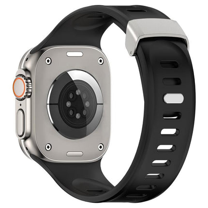 Explorer Silicone Watch Band, For Apple Watch 46mm / 49mm / 45mm / 44mm - DealBuddy