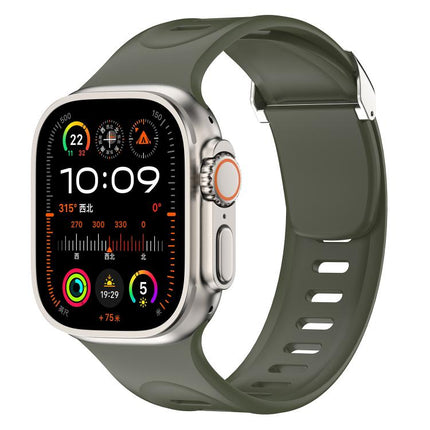 Explorer Silicone Watch Band, For Apple Watch 46mm / 49mm / 45mm / 44mm - DealBuddy