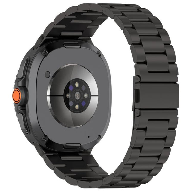 Slim Three Beads Stainless Steel Watch Band