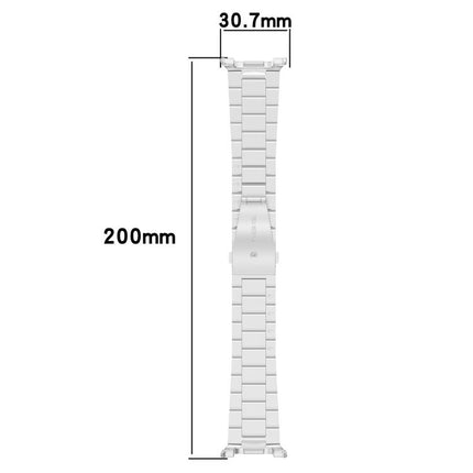 Slim Three Beads Stainless Steel Watch Band
