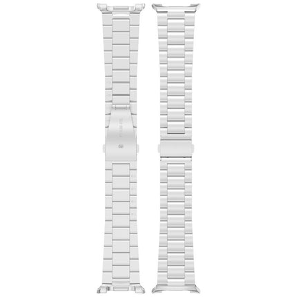 Slim Three Beads Stainless Steel Watch Band