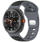 Reverse Buckle Two Color Silicone Watch Band, For Samsung Galaxy Watch8 / Watch8 Classic - DealBuddy