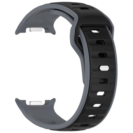 Reverse Buckle Two Color Silicone Watch Band