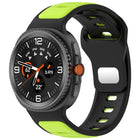 Reverse Buckle Two Color Silicone Watch Band