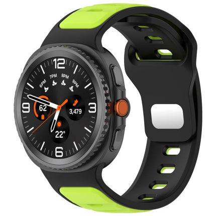 Reverse Buckle Two Color Silicone Watch Band, For Samsung Galaxy Watch8 / Watch8 Classic - DealBuddy