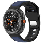 Reverse Buckle Two Color Silicone Watch Band, For Samsung Galaxy Watch8 / Watch8 Classic - DealBuddy