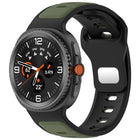Reverse Buckle Two Color Silicone Watch Band, For Samsung Galaxy Watch8 / Watch8 Classic - DealBuddy