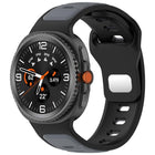 Reverse Buckle Two Color Silicone Watch Band