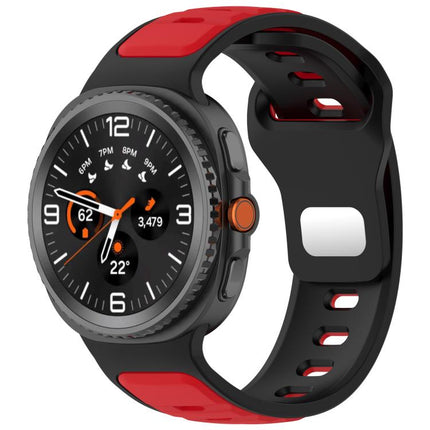 Reverse Buckle Two Color Silicone Watch Band, For Samsung Galaxy Watch8 / Watch8 Classic - DealBuddy