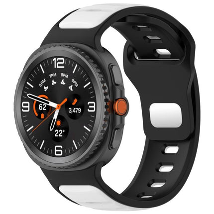Reverse Buckle Two Color Silicone Watch Band, For Samsung Galaxy Watch8 / Watch8 Classic - DealBuddy
