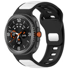 Reverse Buckle Two Color Silicone Watch Band, For Samsung Galaxy Watch8 / Watch8 Classic - DealBuddy