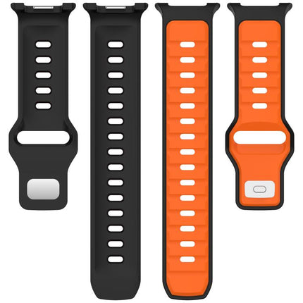 Reverse Buckle Two Color Silicone Watch Band, For Samsung Galaxy Watch8 / Watch8 Classic - DealBuddy
