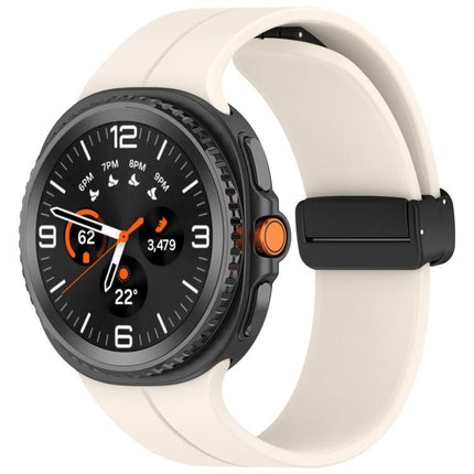 Folding Magnetic Buckle Silicone Watch Band, For Samsung Galaxy Watch8 / Watch8 Classic - DealBuddy