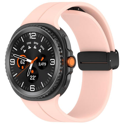 Folding Magnetic Buckle Silicone Watch Band, For Samsung Galaxy Watch8 / Watch8 Classic - DealBuddy