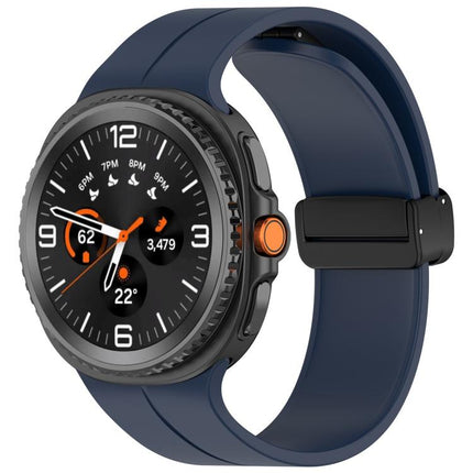 Folding Magnetic Buckle Silicone Watch Band, For Samsung Galaxy Watch8 / Watch8 Classic - DealBuddy