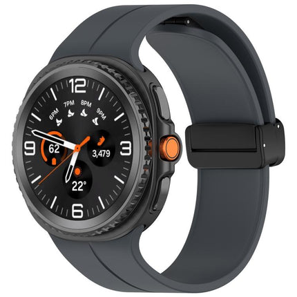Folding Magnetic Buckle Silicone Watch Band, For Samsung Galaxy Watch8 / Watch8 Classic - DealBuddy