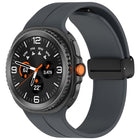 Folding Magnetic Buckle Silicone Watch Band, For Samsung Galaxy Watch8 / Watch8 Classic - DealBuddy