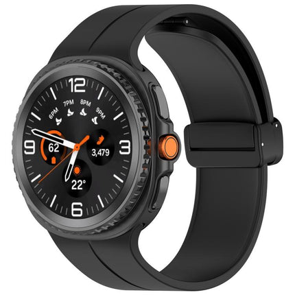 Folding Magnetic Buckle Silicone Watch Band, For Samsung Galaxy Watch8 / Watch8 Classic - DealBuddy