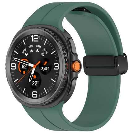 Folding Magnetic Buckle Silicone Watch Band, For Samsung Galaxy Watch8 / Watch8 Classic - DealBuddy