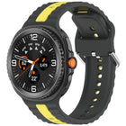 Vertical Two Color Silicone Watch Band