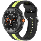 Vertical Two Color Silicone Watch Band