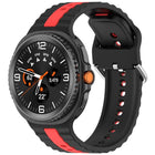 Vertical Two Color Silicone Watch Band, For Samsung Galaxy Watch8 / Watch8 Classic - DealBuddy