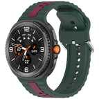 For Samsung Galaxy Watch8 / Watch8 Classic / Dark Green Wine Red