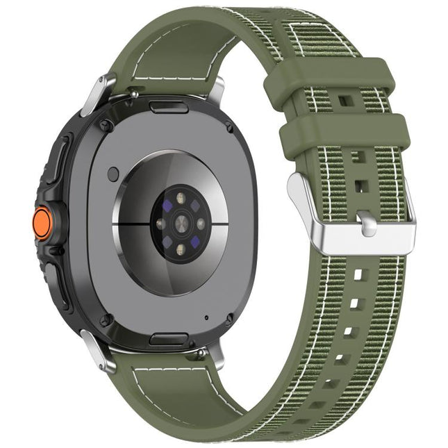 Hybrid Nylon Braid Silicone Watch Band