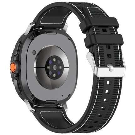 Hybrid Nylon Braid Silicone Watch Band, For Samsung Galaxy Watch8 / Watch8 Classic - DealBuddy