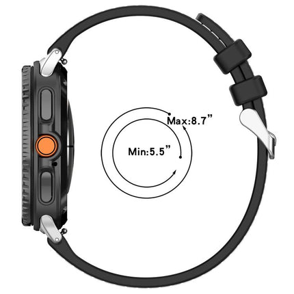 Hybrid Nylon Braid Silicone Watch Band
